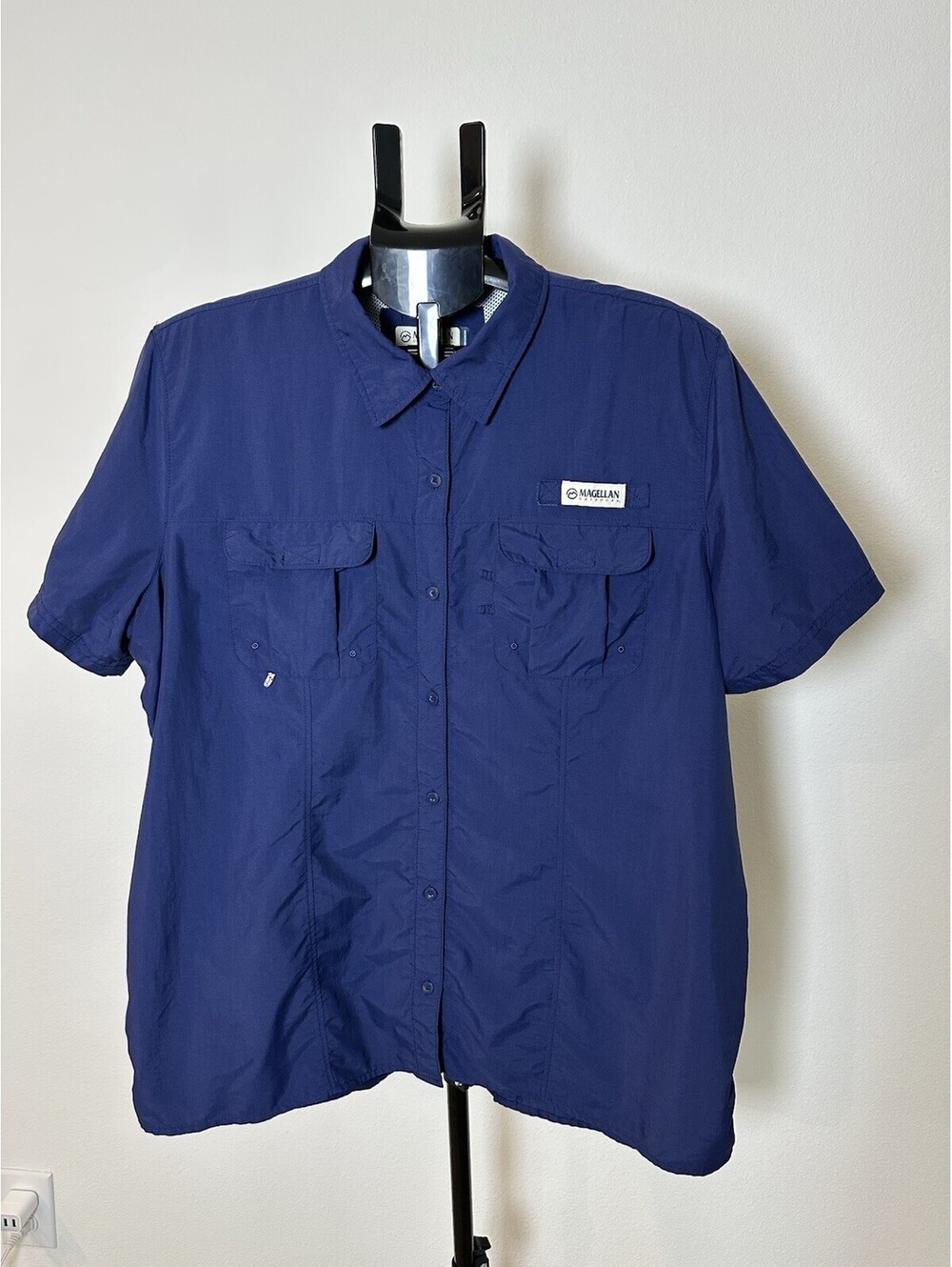 Magellan  Men's Shirt Fish Gear Laguna Madre Relaxed Fit Long Sleeve XL. -077-